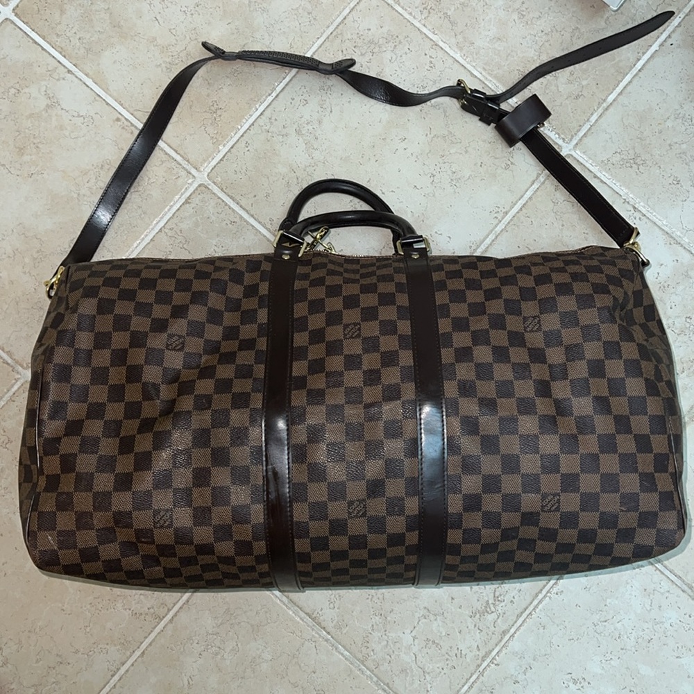 Louis Vuitton Damier Ebene 55 Bandouliere Weekender - Picture 5 of 11